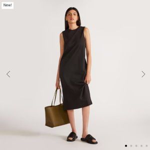 Everlane Black The Organic Cotton Weekend Tank Dress Small